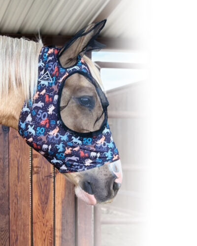 Professionals Choice Comfort Fit Lycra Fly Mask - Image 7