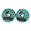 Teal Leopard Aztec Bit Guards