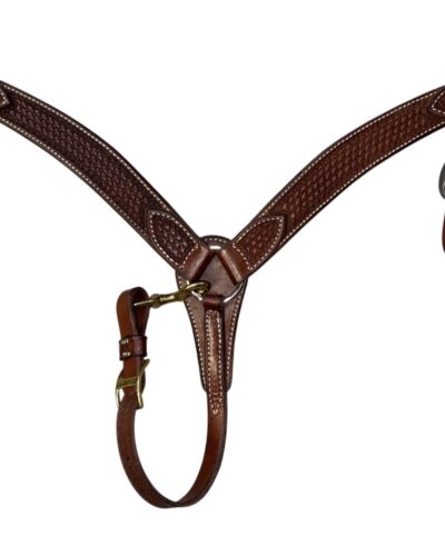Pony Size Basket Tooled Breastcollar