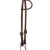 Heavy Oiled Harness Leather Double Buckle 1-Ear Headstall