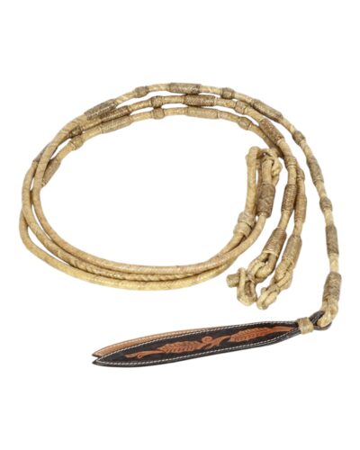 Natural Braided Rawhide Romal Reins