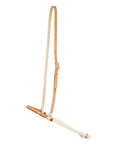 Natural Leather Rope Tie Down Noseband