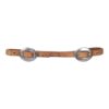 Natural Harness Leather Rolled Curb Strap