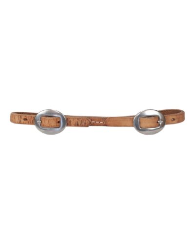 Natural Harness Leather Rolled Curb Strap