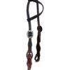 Heavy Oiled 1-Ear Headstall w/ Fancy Buckles