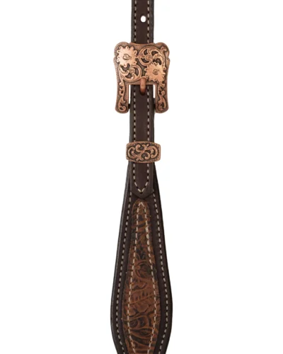 Alternative view of Western Floral Browband Headstall