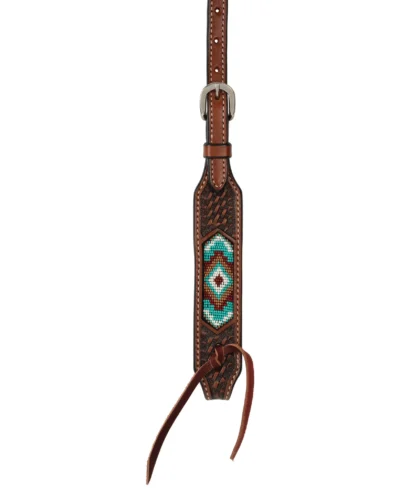 Alternative view of Weaver Beaded Inlay 1-Ear Headstall