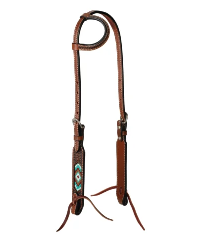 Weaver Beaded Inlay 1-Ear Headstall