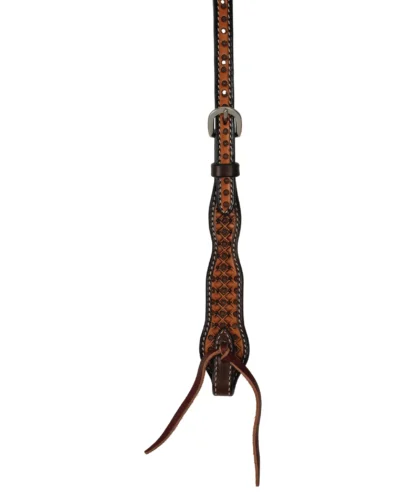 Alternative view of Weaver Floret Tooled 1-Ear Headstall