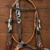 Autumn Hair on Hide Headstall & Breastcollar Set