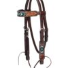 Weaver Turquoise Beaded Pony Size Browband headstall
