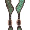 Weaver Turquoise Croc Spur Straps