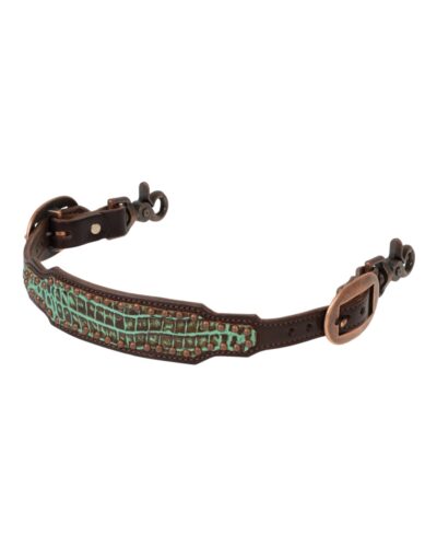 Weaver Turquoise Croc Wither Strap