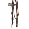 Weaver Turquoise Croc Browband Headstall