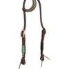 Weaver Turquoise Croc 1-Ear Headstall