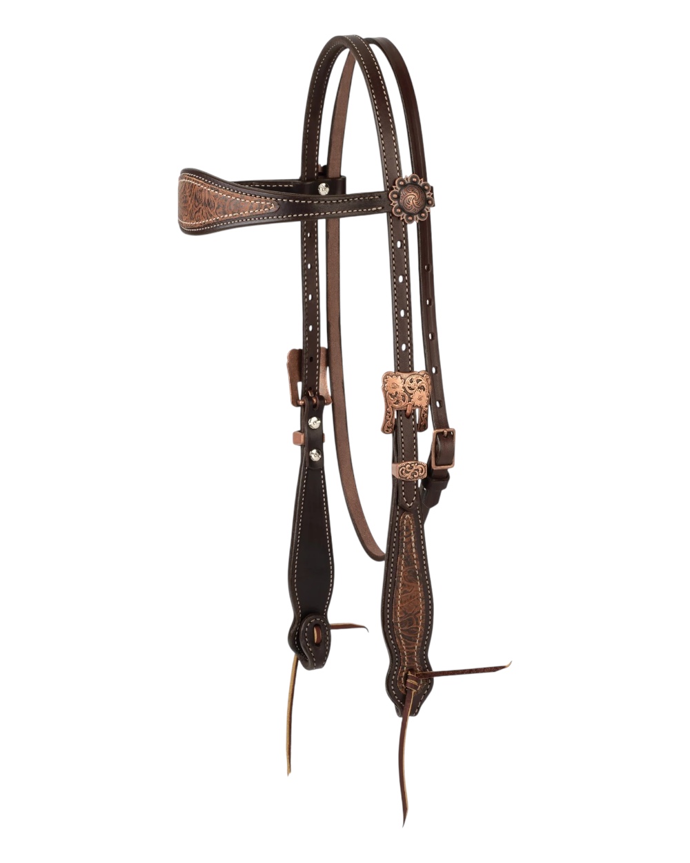 Western Floral Browband Headstall