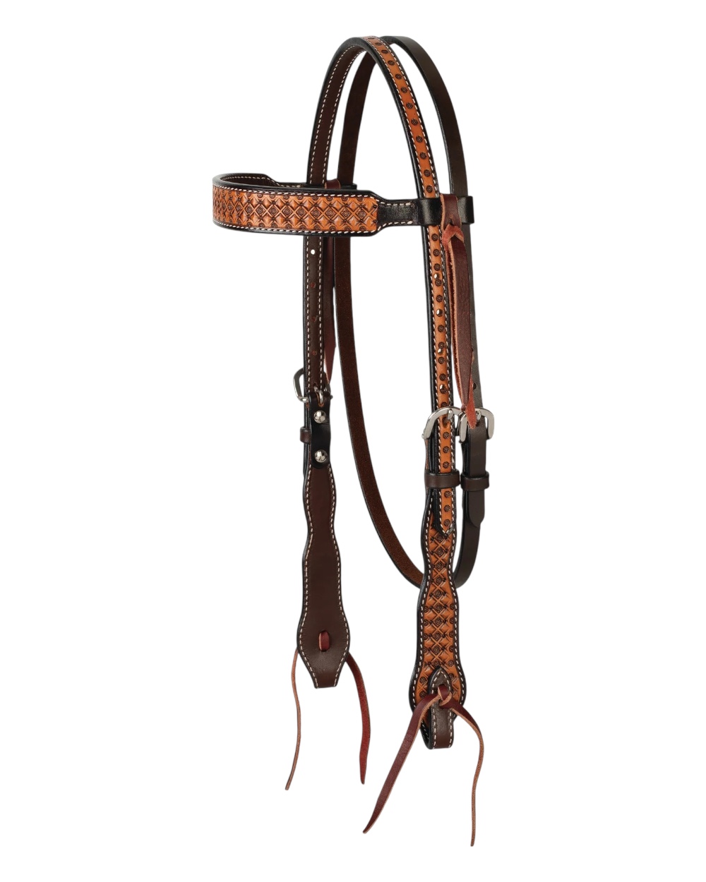 Weaver Floret Tooled Browband Headstall