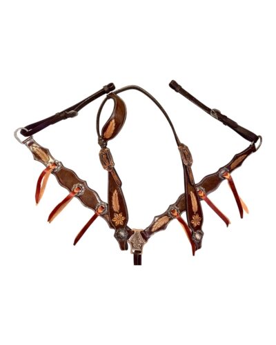 Raven Hide 1-Ear Headstall & Breastcollar Set