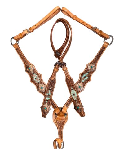 Outlaw Oasis 1-Ear Headstall & Breastcollar Set