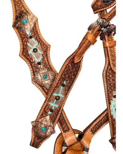 Alternative view of Outlaw Oasis 1-Ear Headstall & Breastcollar Set