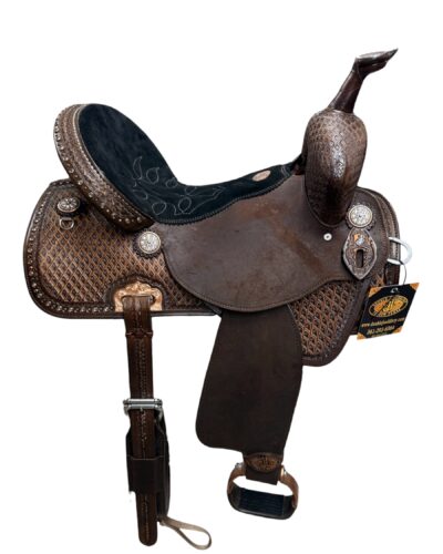 15’’ Double J Pursuit Flex Wide Tree Barrel Saddle - Image 4