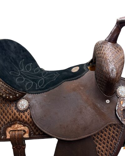 15’’ Double J Pursuit Flex Wide Tree Barrel Saddle - Image 3