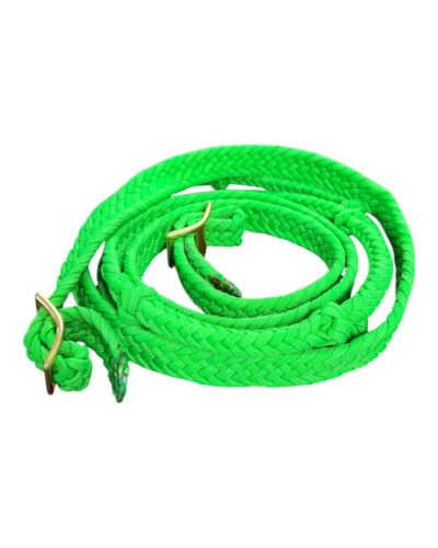 Alternative view of Braided Colored Reins w/ Round Braided Center