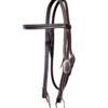 Burgundy Latigo Leather Browband Headstall