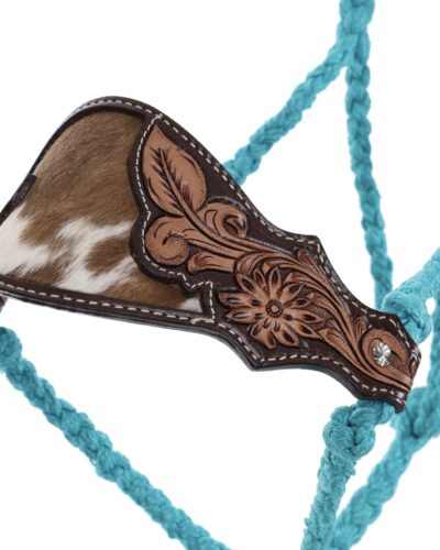 Alternative view of Bronco Blaze Teal Mule Tape Bronc Halter