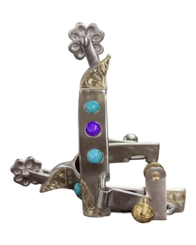 Southwest Gemstone Medium Cup Spurs