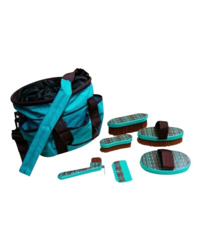 Alternative view of 6-Piece Navajo Print Grooming Kit w/ Nylon Cordura Carrying Bag