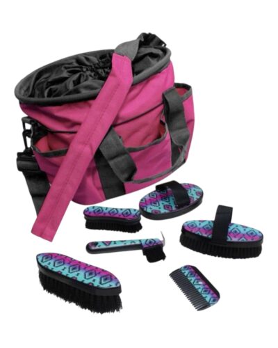 6-Piece Navajo Print Grooming Kit w/ Nylon Cordura Carrying Bag - Image 3