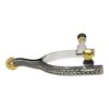 Stainless Steel Spur w/ Rope Engraving