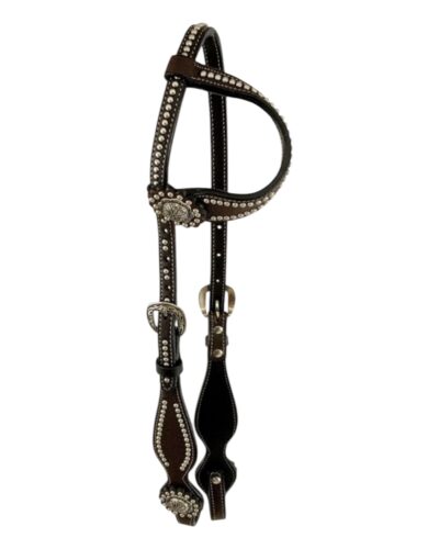 Silver Spotted 1-Ear Headstall