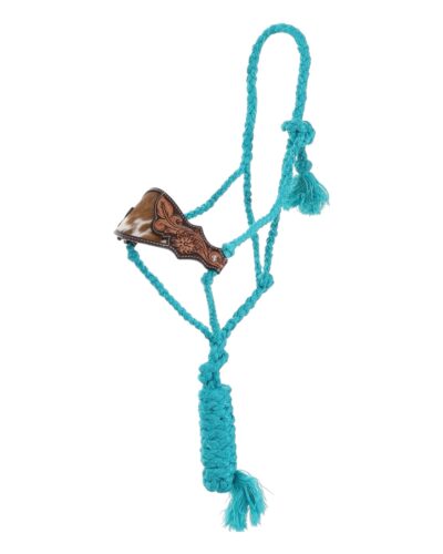 Bronco Blaze Teal Mule Tape Bronc Halter