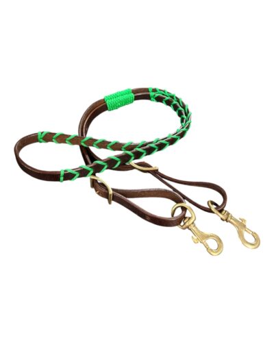 Colored Laced Leather Barrel Reins