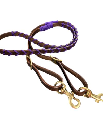 Alternative view of Colored Laced Leather Barrel Reins