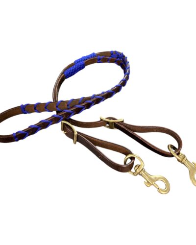 Colored Laced Leather Barrel Reins - Image 7