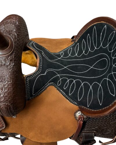 12’’ Barrel Gear Diamond Edition Sunflower Tooled Barrel Saddle - Image 6