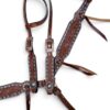 Buckstitched Blossom 1-Ear Headstall & Breastcollar Set