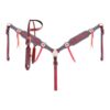 Buckstitched Blossom 1-Ear Headstall & Breastcollar Set