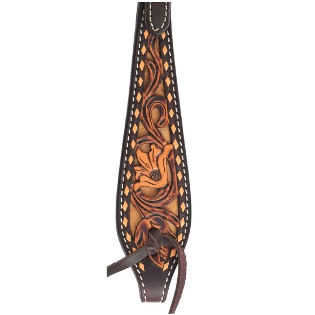 Circle Y Dusty Floral Browband Headstall - Image 2