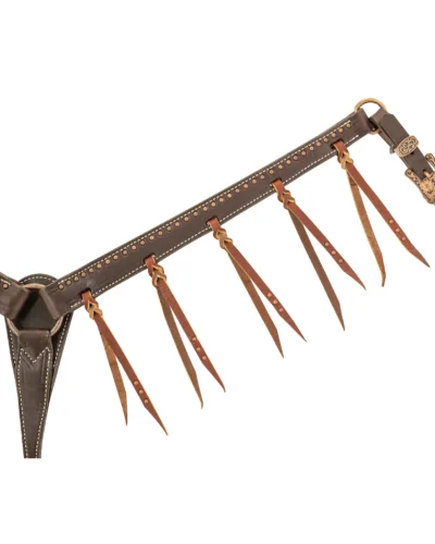 Alternative view of Weaver Western Outlaw Tasseled Western Leather Breastcollar