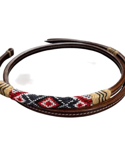 Leather Beaded Over and Under Whips - Image 13