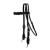 Professionals Choice Infinity Braid Browband Headstall - Black