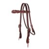 Professionals Choice Infinity Braid Browband Headstall - Burgundy