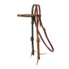 Twist Emerald Burgundy Browband Headstall