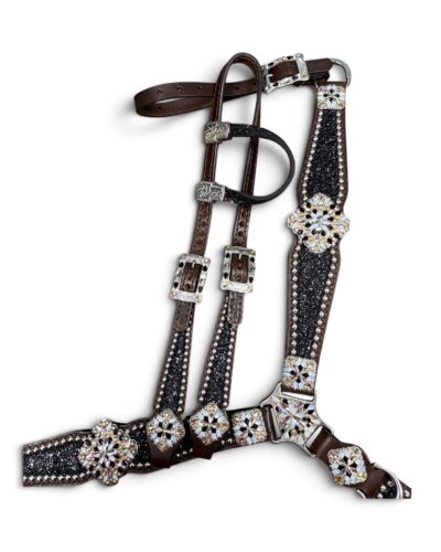 Rockn’ Wilsons Black Chunky Glitter w/ XL Conchos