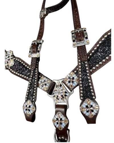 Rockn’ Wilsons Black Chunky Glitter w/ XL Conchos - Image 3