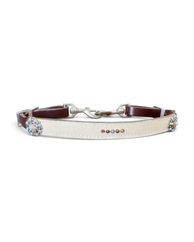 Rockn’ Wilsons Cream Stingray Wither Strap w/ Turquoise